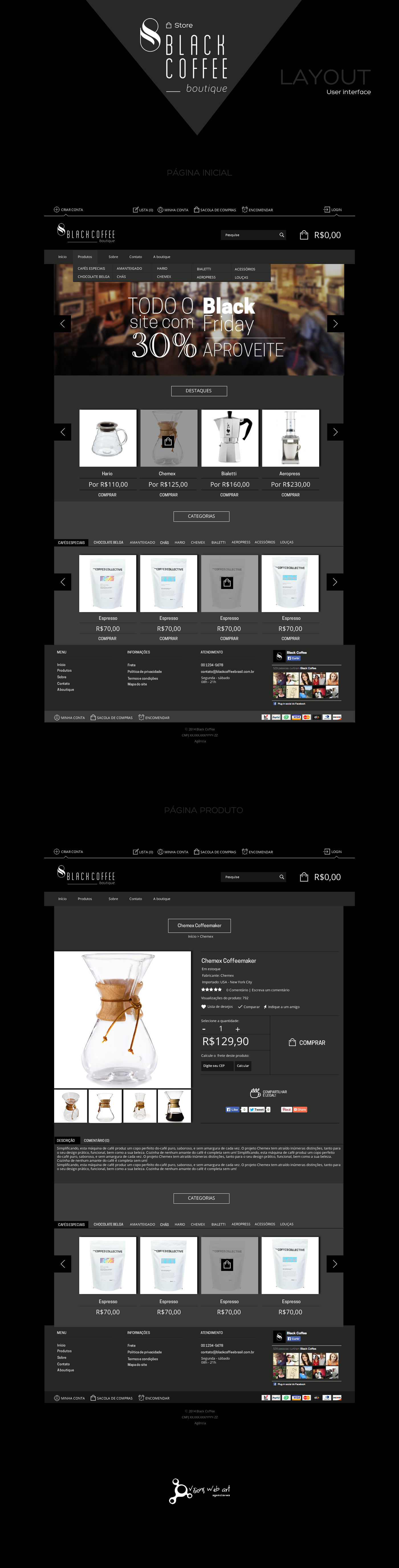 UI design interface design Web Design  store Ecommerce front end