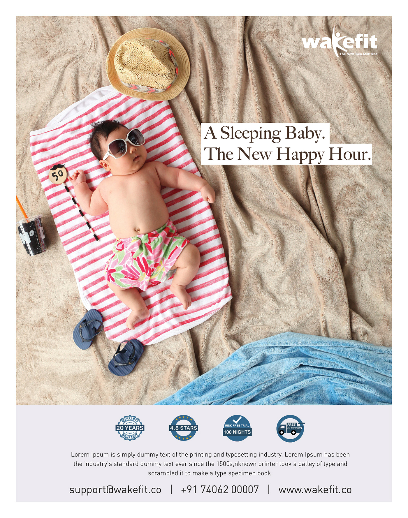 magazine ad cover sleep matters lifestyle cloud dream Shopping baby