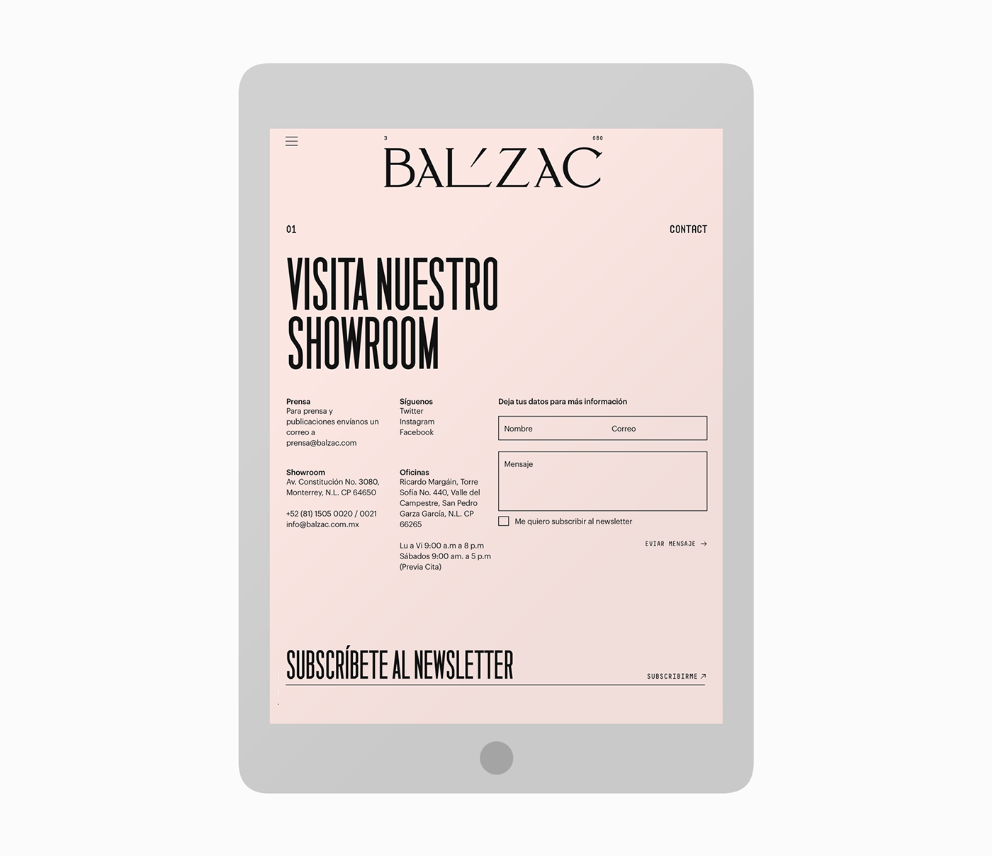 balzac realstate Web interactive amenities anagramastudio mexico rodin Website emblemcapital