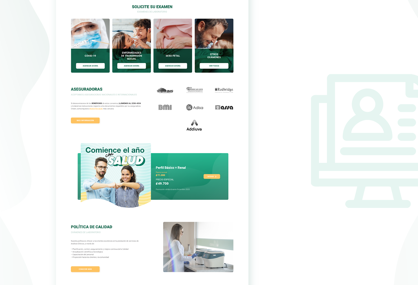 Web Design  UX UI laboratory landing page medical medicine Website ui design Web Website Design