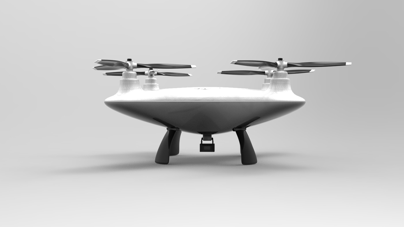 3D concept DJI drone industrial design  keyshot quadrocopter Rhinoceros