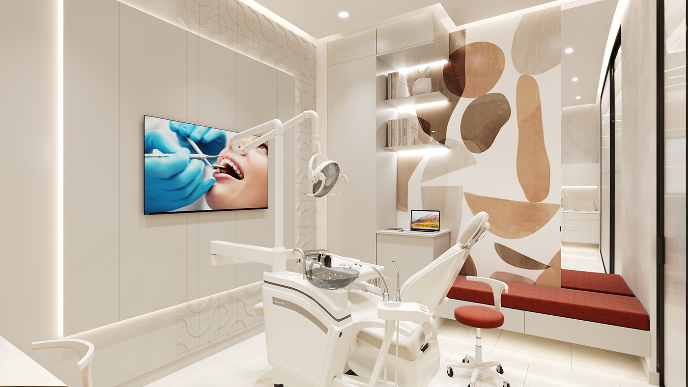 dentist medical clinic design interior design  architecture modern corona Render 3D