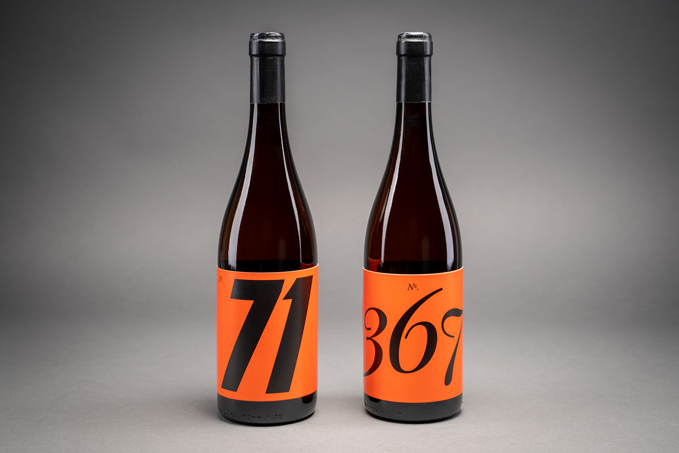 Alcoholic drink black Brutalism numbers orange raw slab serif typography   Wine Labels Wines