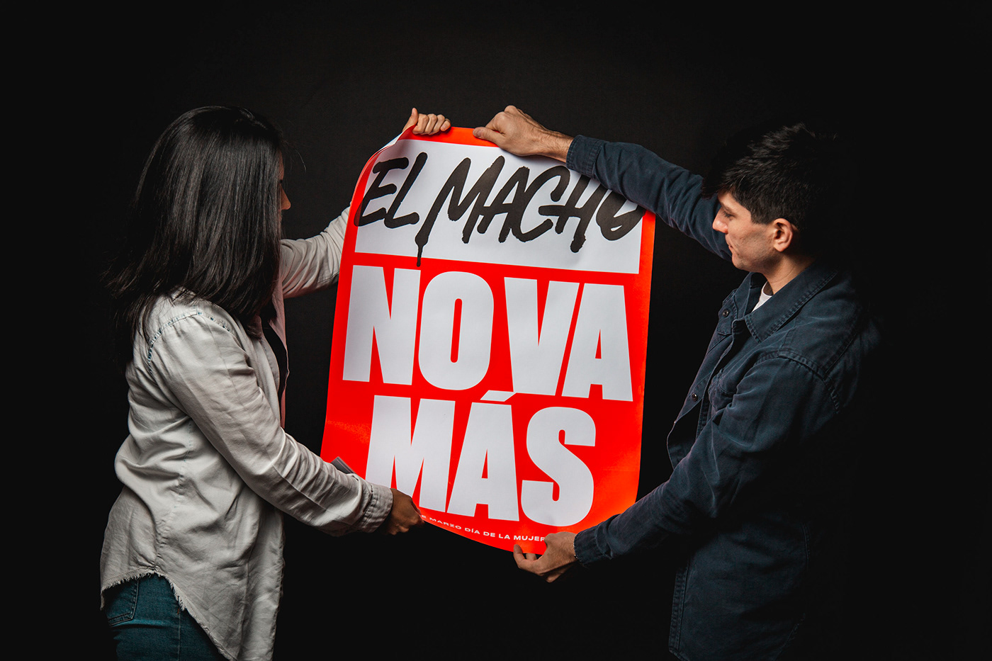Calligraphy   campaign centro cultural recoleta march no more no va más poster women Women’s Day