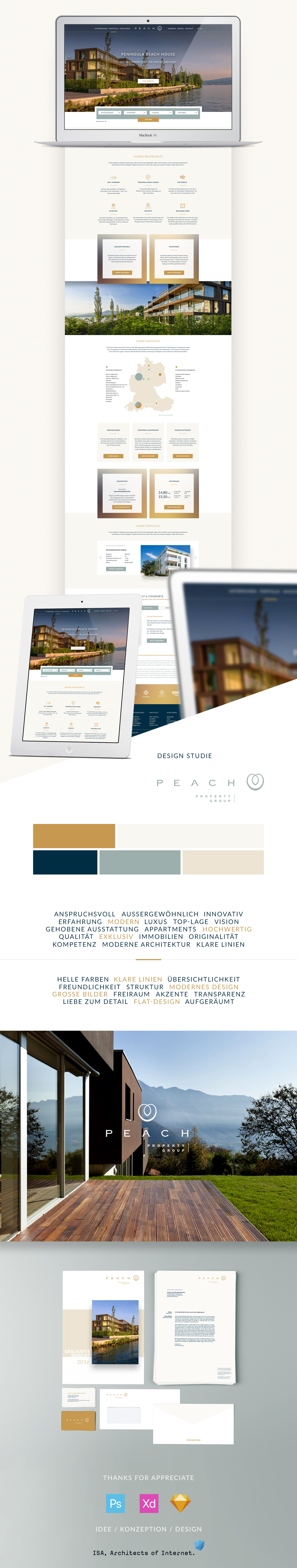 real estate Webdesign relaunch printdesign Design-Study Styletile Corporate Design immobilien concept