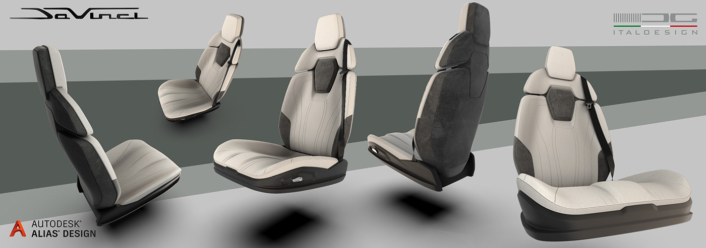 autodesk alias Italdesign seat design Car Interior Car seat model interior model car design Automotive design