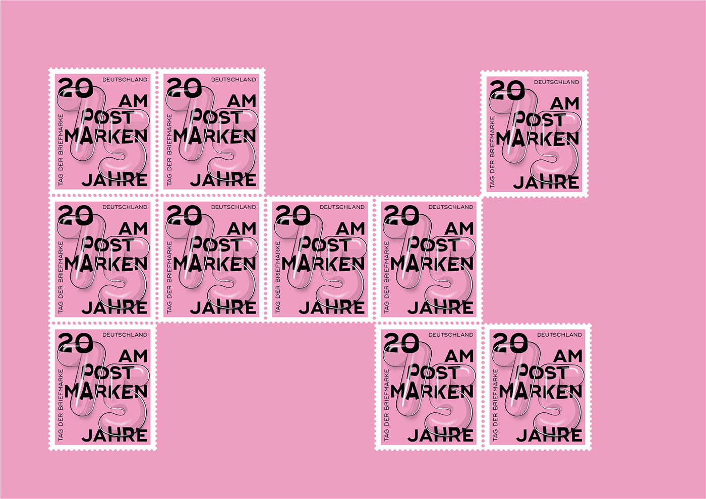 art direction  briefmarken color Duisburg graphic design  postage stamp stamps Typographie