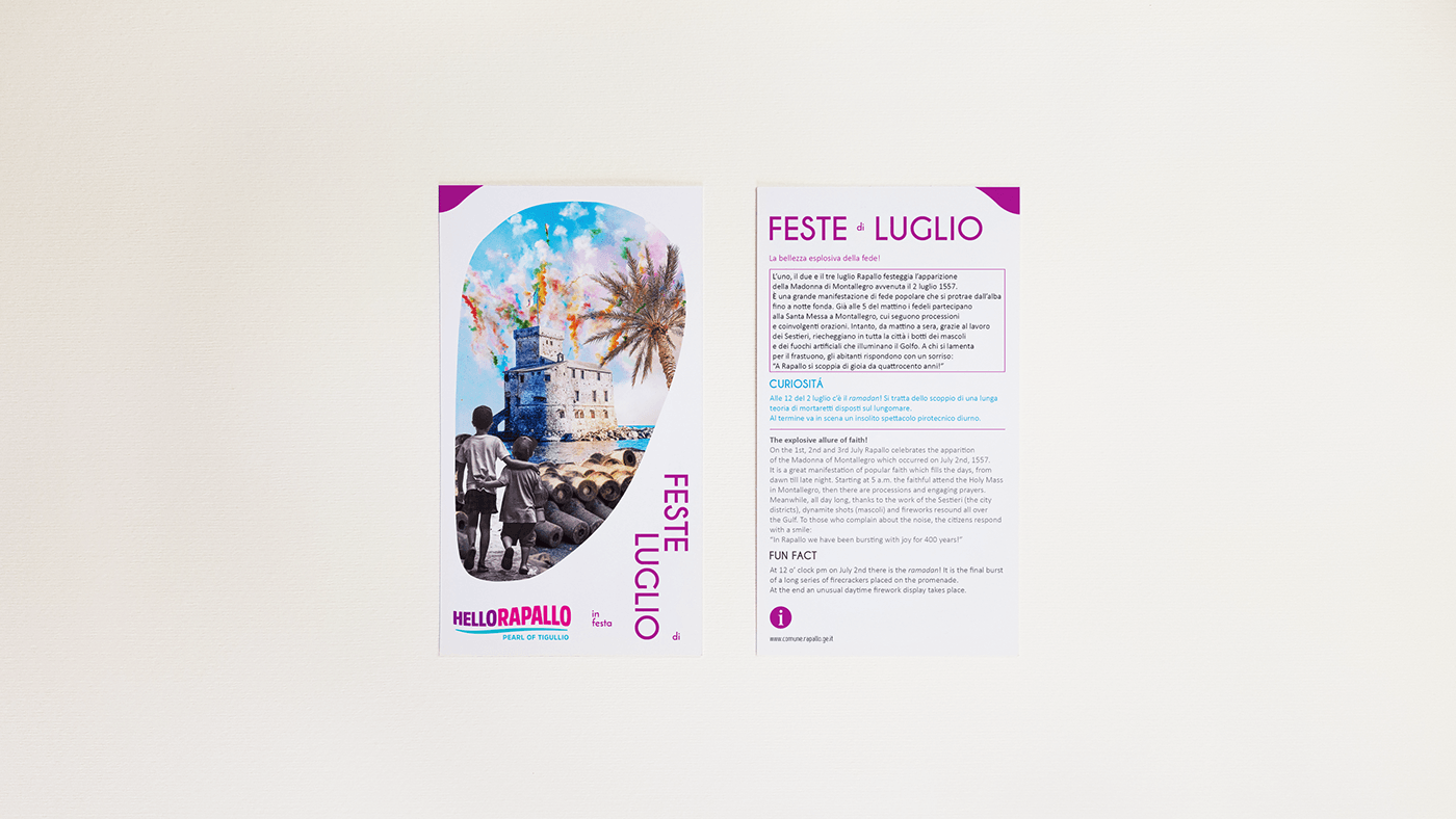ILLUSTRATION  collage mixedmedia graphic design  postcards postcard design cartoline liguria visualidentity Rapallo