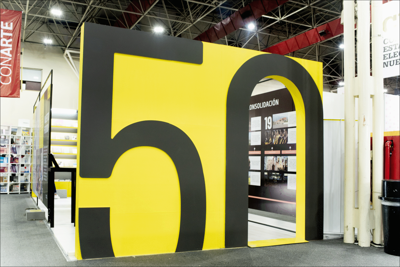 design Exhibition  graphic design  mexico Render Stand type University infographic timeline