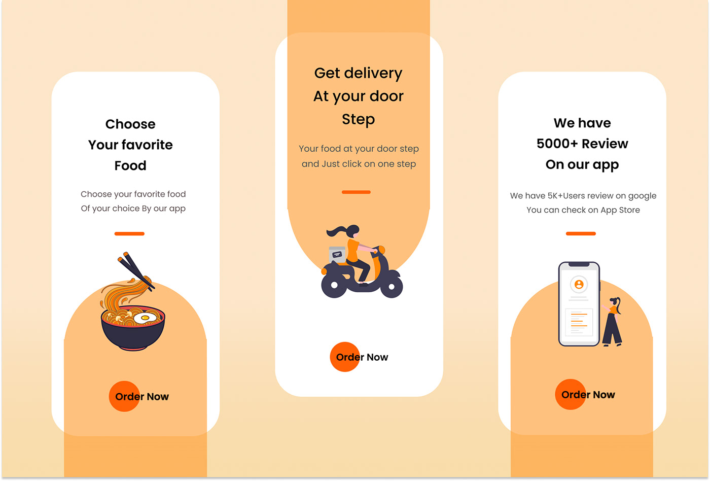Brand Design design Food  fooddelivery home mobileappdesign Onboarding online store product design  ui design