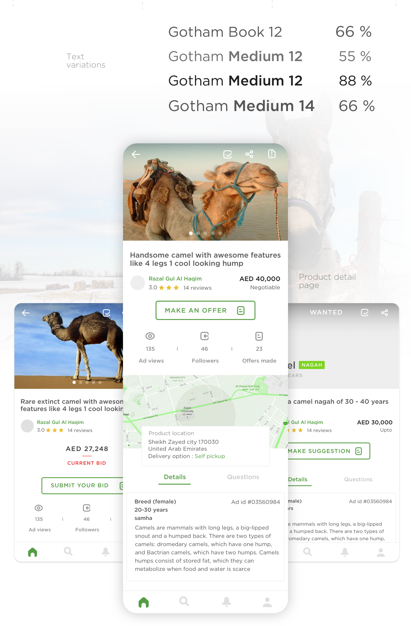 app UI ux animal trading ios andriod Interaction design  mobile clean
