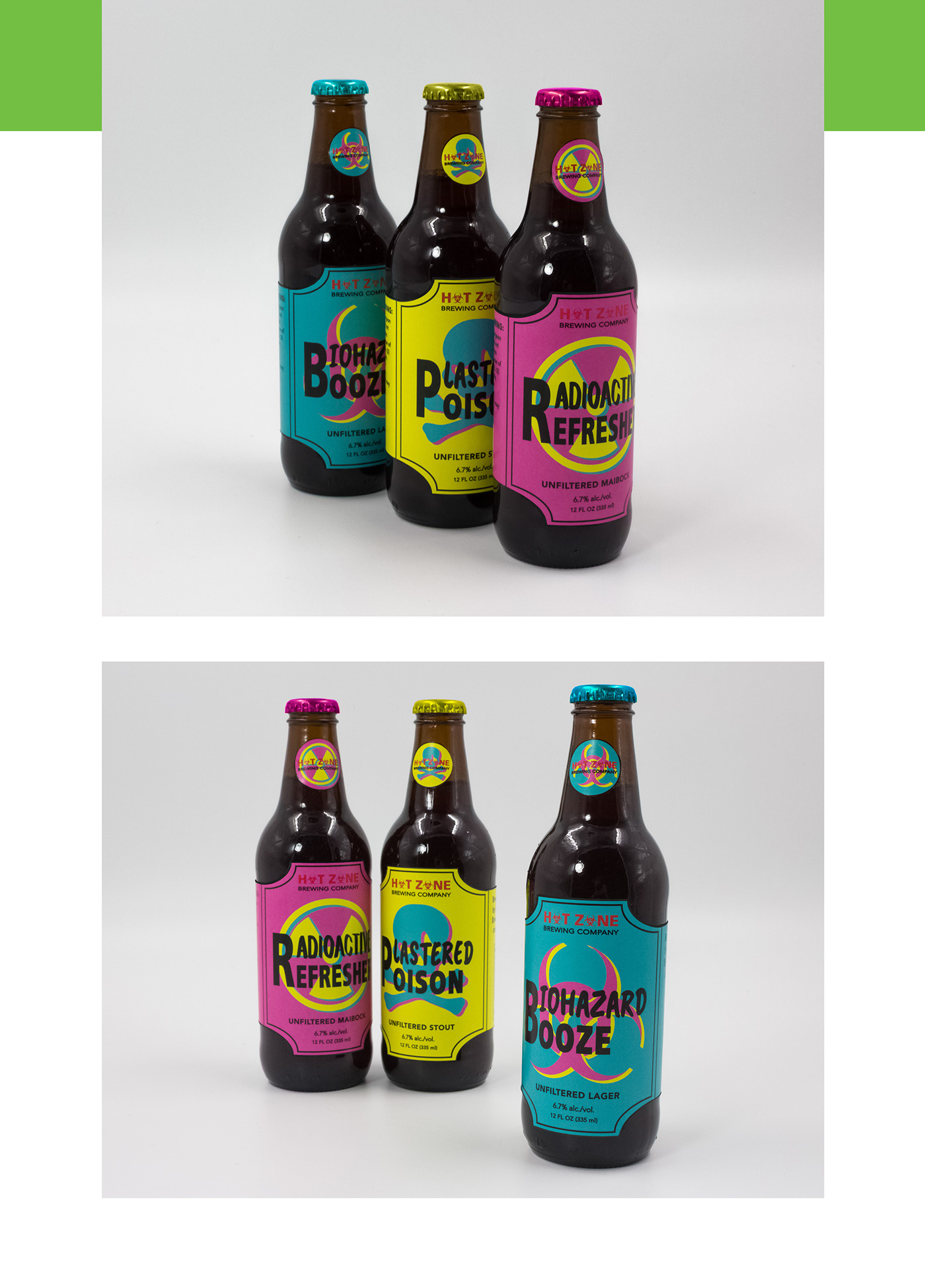 beer bright color packaging design Photography 