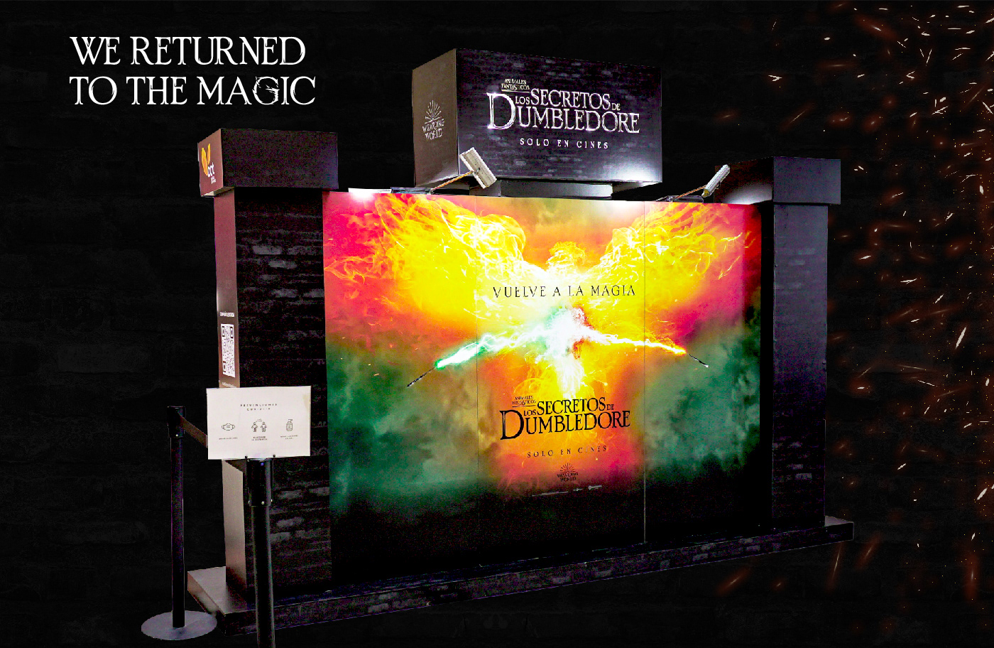 augmented reality Cinema Fantastic Beasts Film   Magic   movie potter secrets of dumbledore Stand warner bros