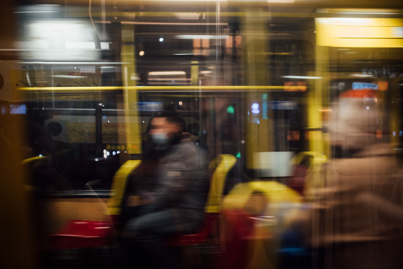blur mood movement Nikon people Photography  street photography tram warsaw