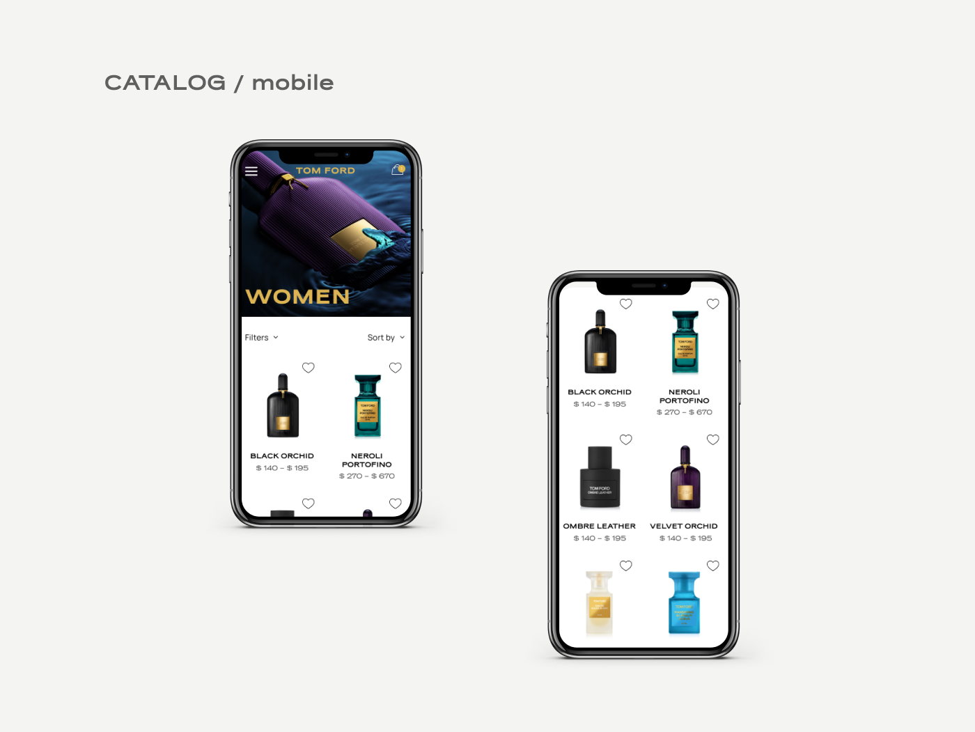 design e-commerce Ecommerce Figma Fragrance perfume redesign UI Web Design  Website