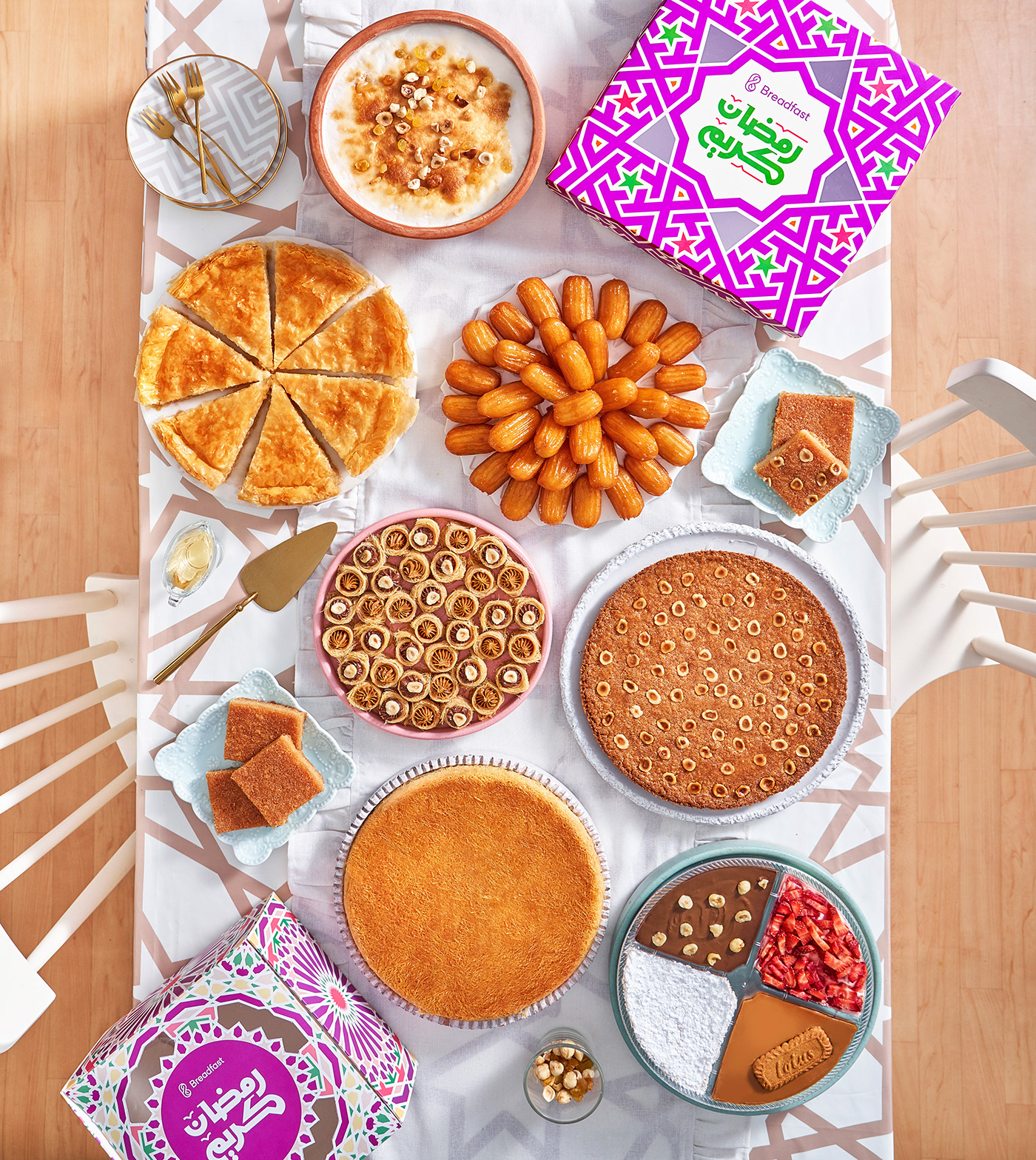 art direction  desserts food photography food styling menu moodboard pastry Photography  photoshoot ramadan