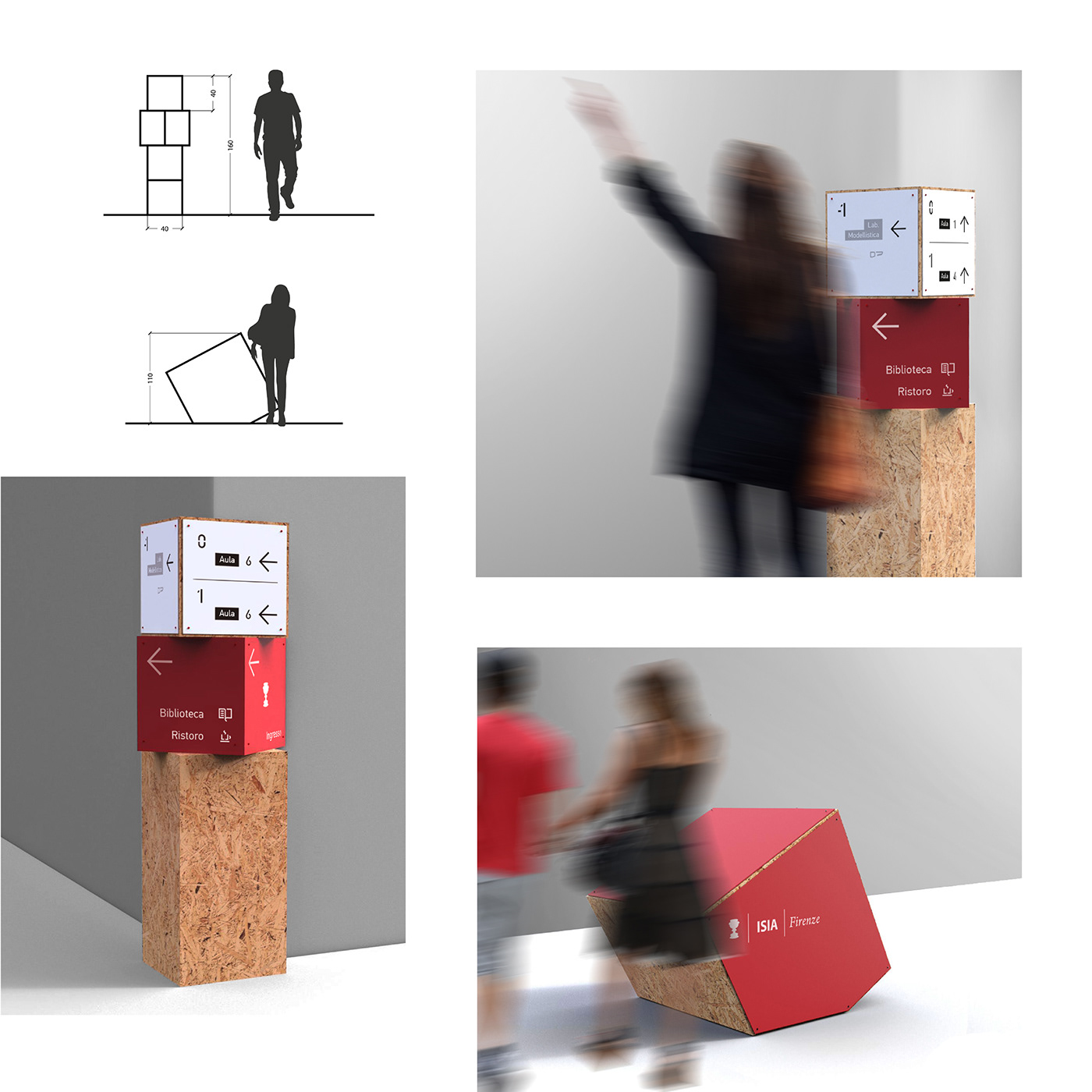 wayfinding iconset Layout Forex print signs 3dmodel wood Landmarks inspire