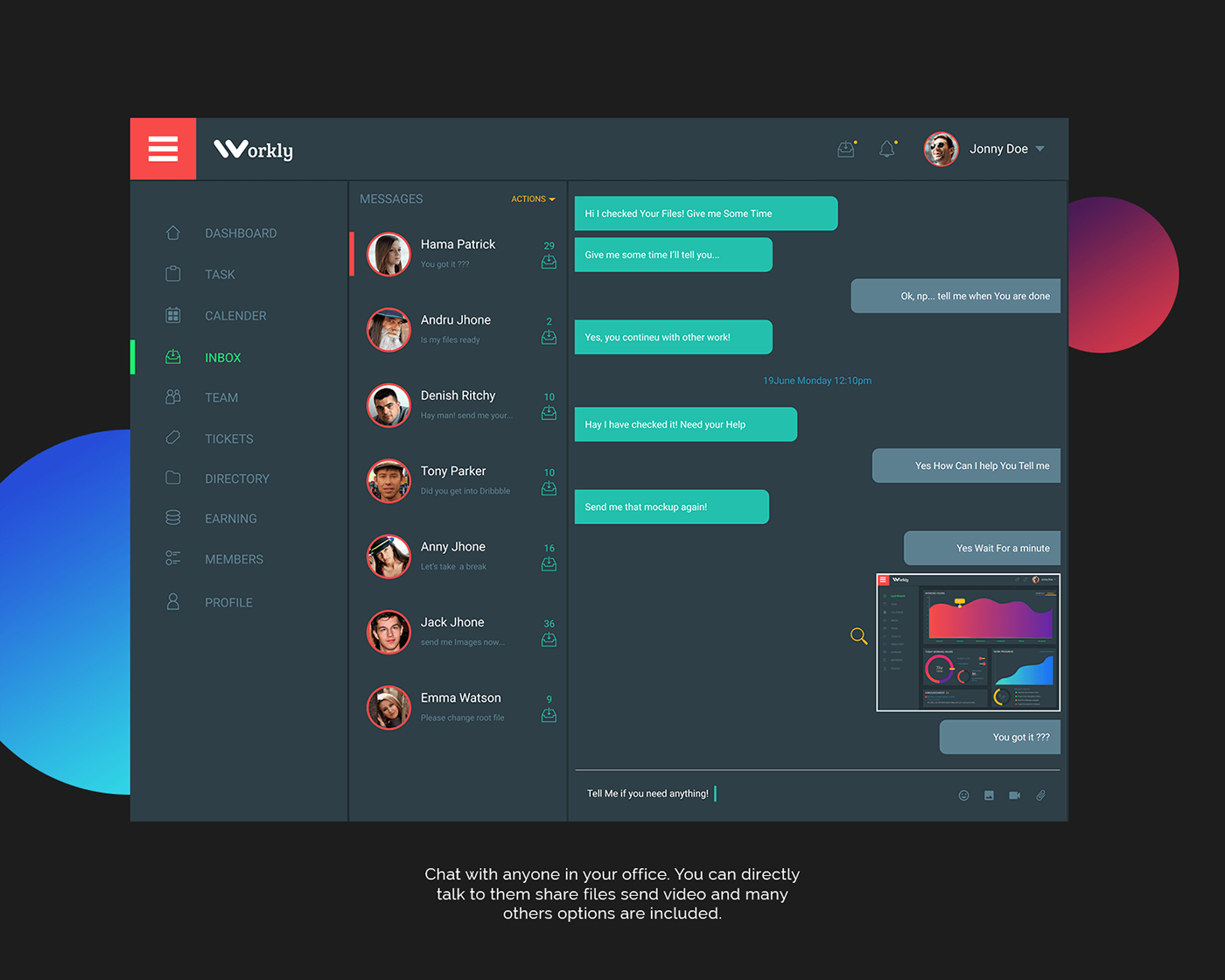 Office dashboard workplace ui design UX design team manage graph performence Work  graphic