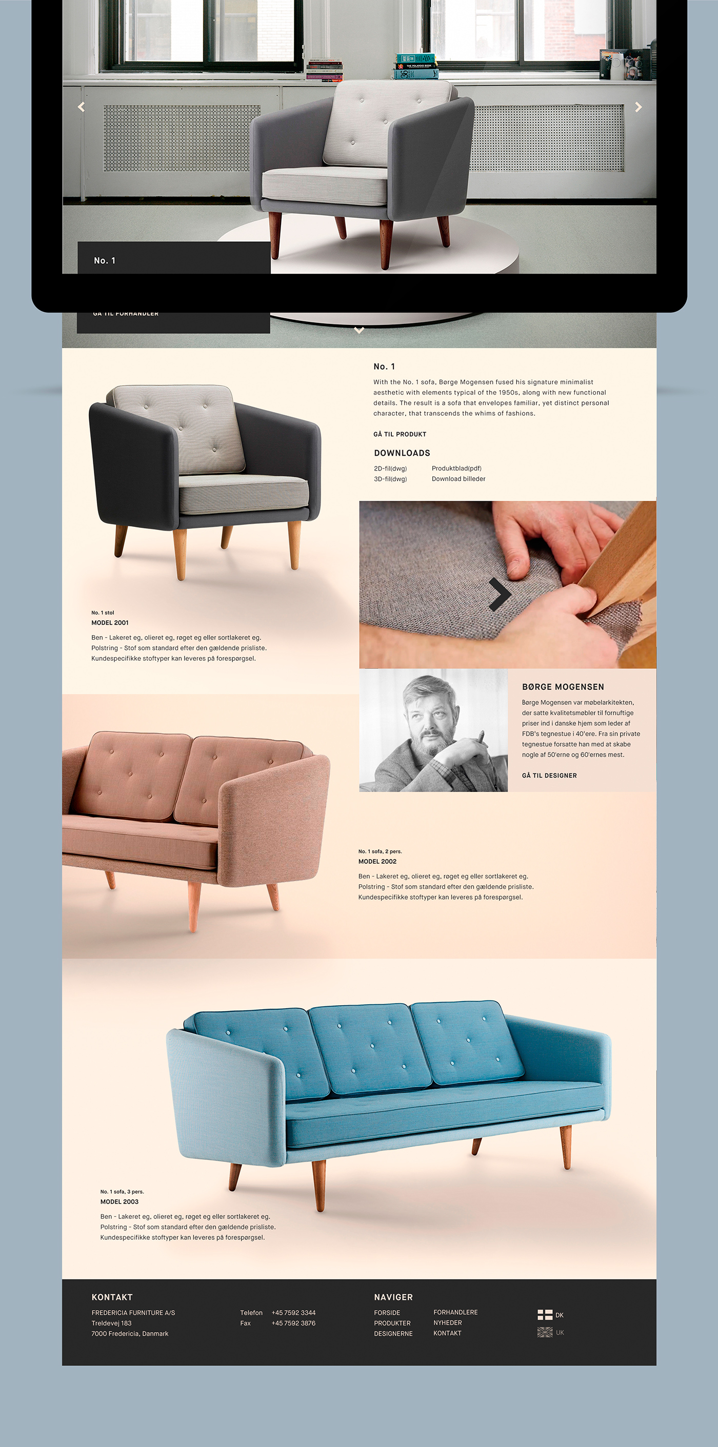 Furniture - webdesign Behance