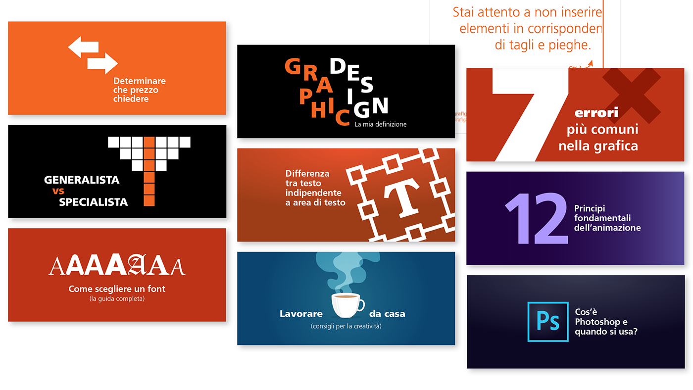 Blog brand strategy branding  graphic design blog Interface italian Italy UX UI DESign