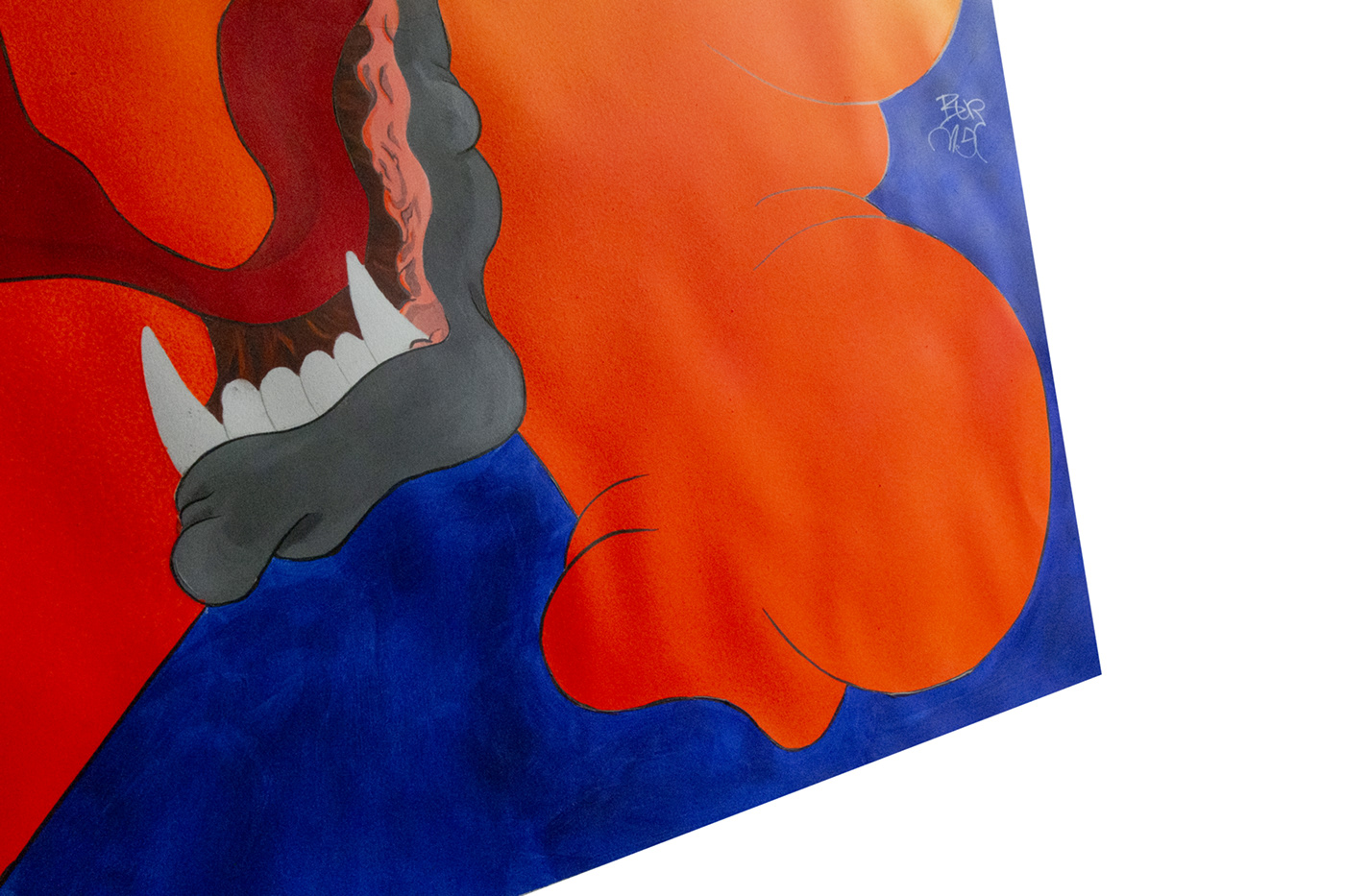 acrylic art color Fade KoreanTiger painting   spraypaint tiger