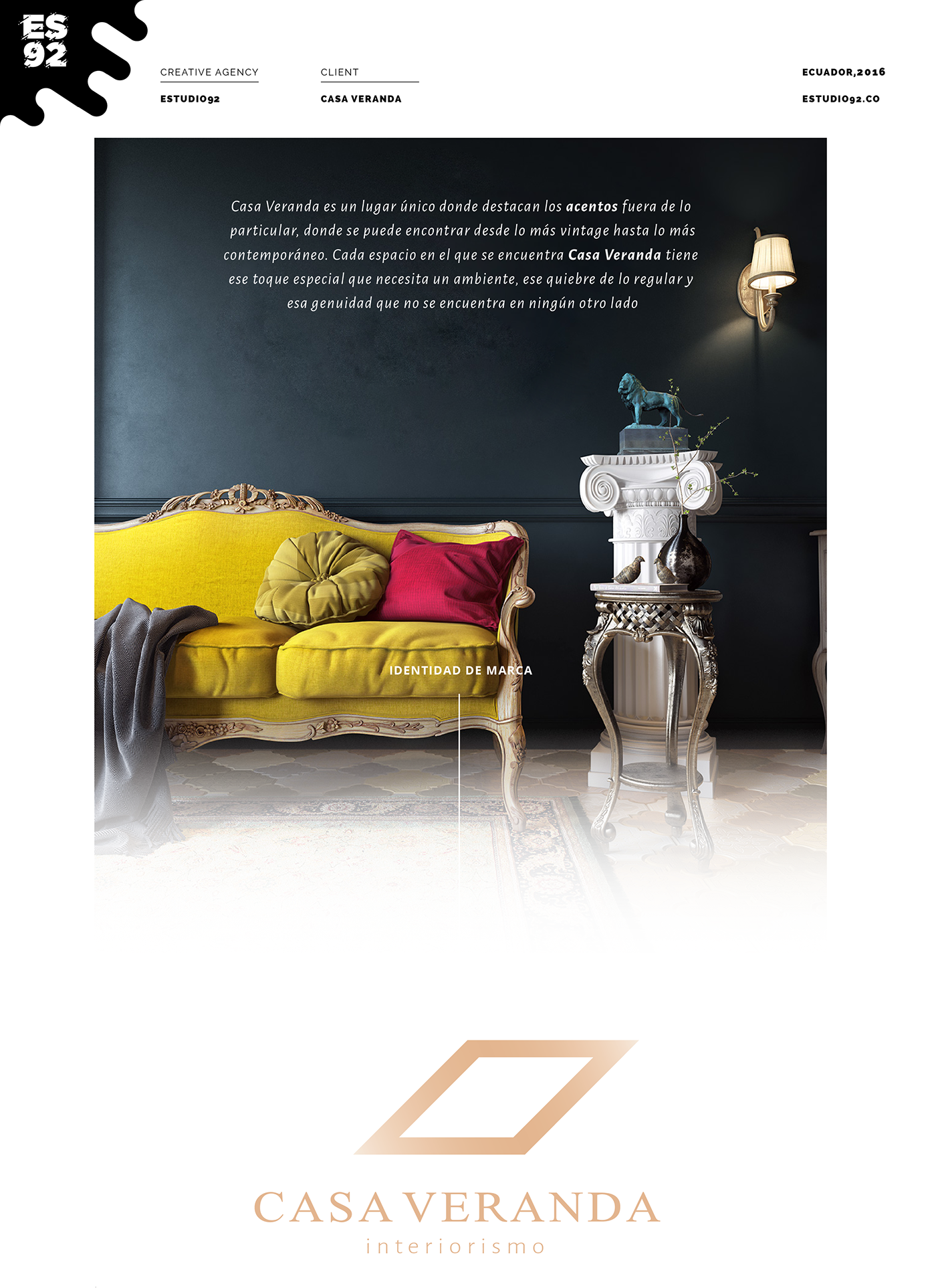 muebleria premium lujo muebles branding  luxury furniture adobeawards