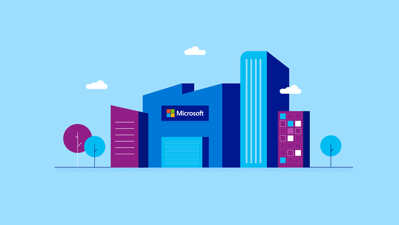 animation  Microsoft IT characters Technology Cat explainer Work 