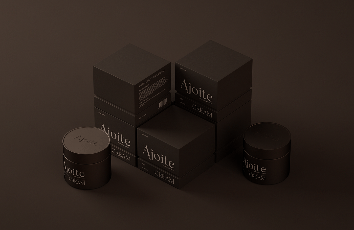 3D BEAUTY PACKAGE cosmetics graphic design  logo minimal Packaging skin skincare typography  