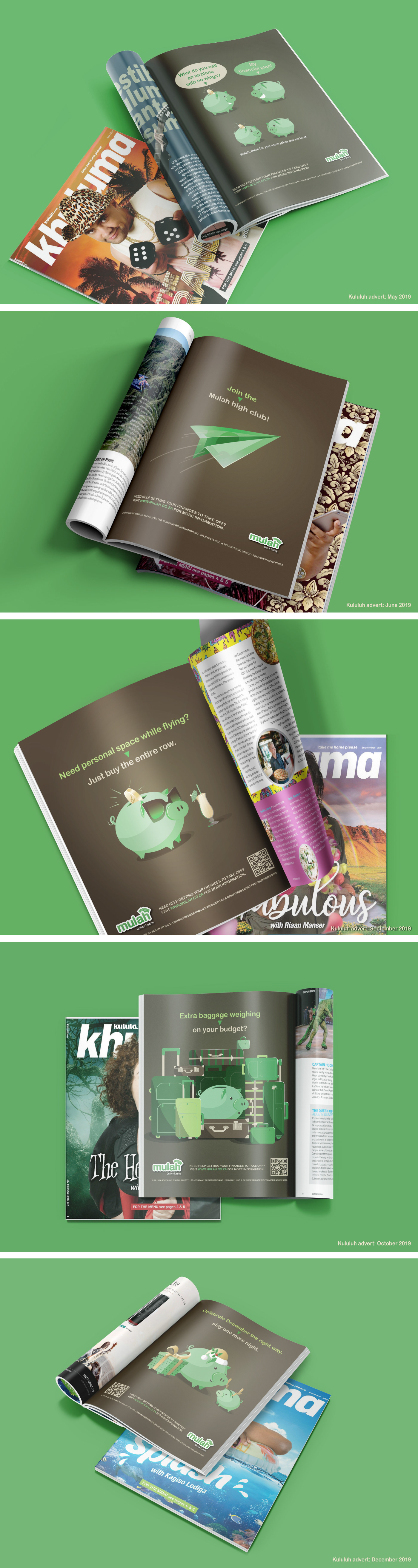 Advertising  kulula khuluma magazine mulah pig loans