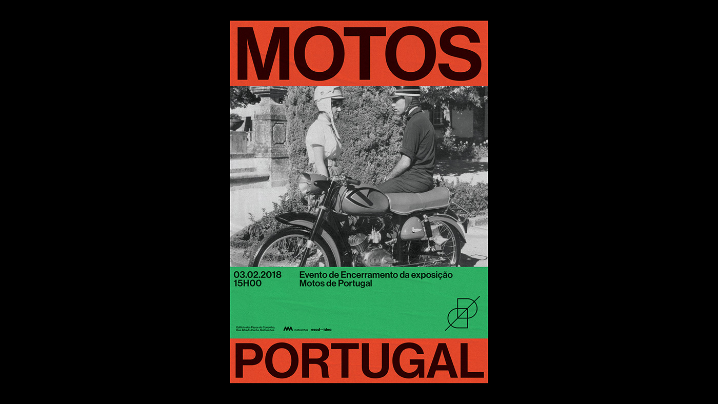 Exhibition  motorcycles design typography   type minimal Photography  Archive