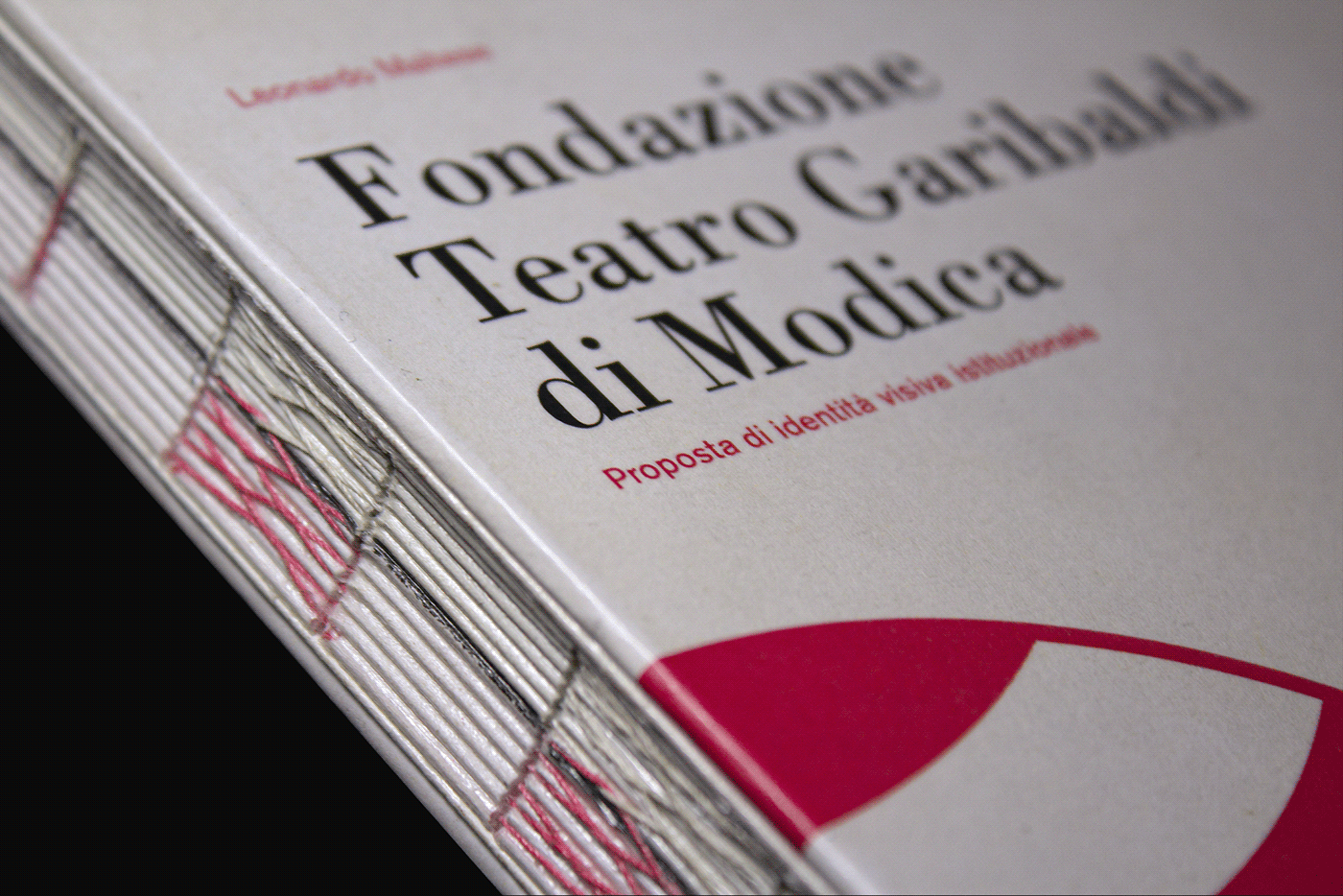 teatro editoriale modica Garibaldi logo marchio identità visiva libro elaborato