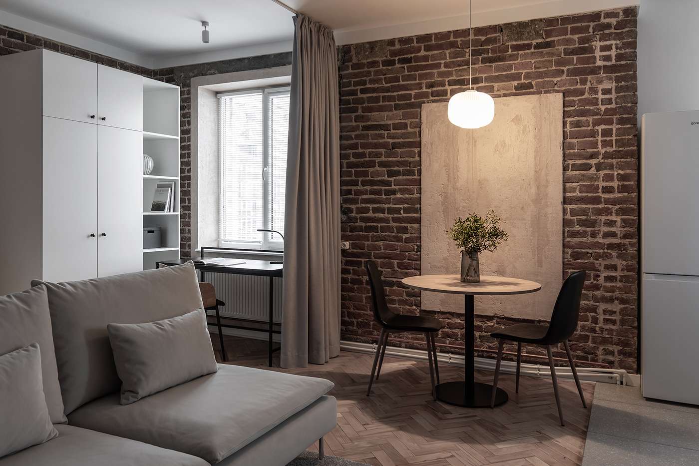 apartment brick for rent Interior interior design  kitchen living room modern Scandinavian design studio