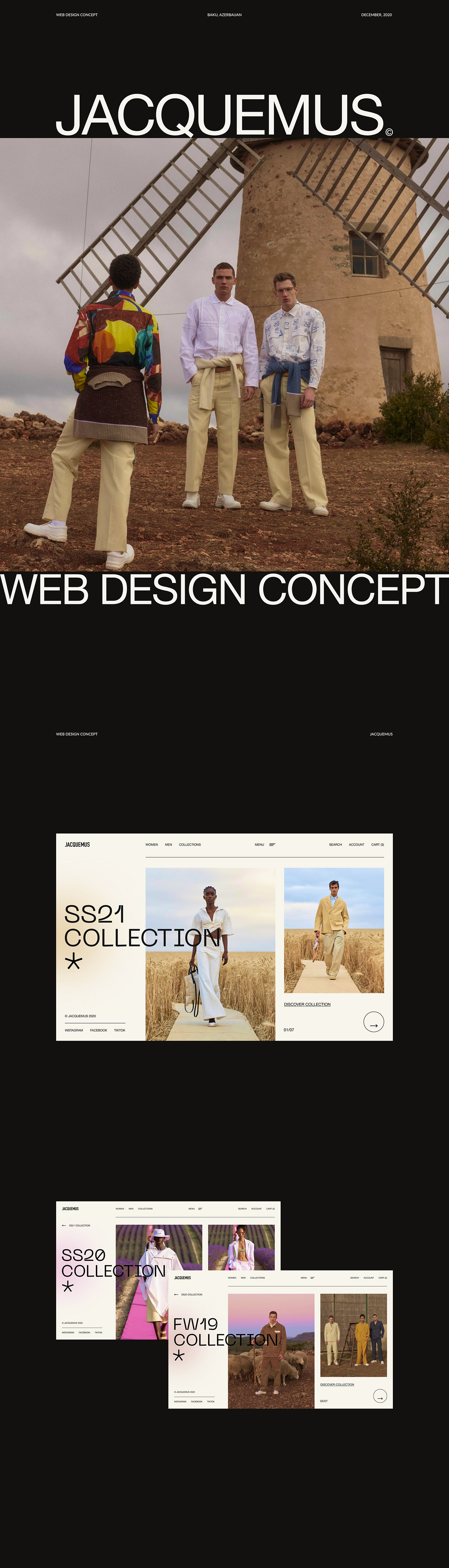 app e-commerce Fashion  minimal redesign shop store UI/UX Web Design  Website