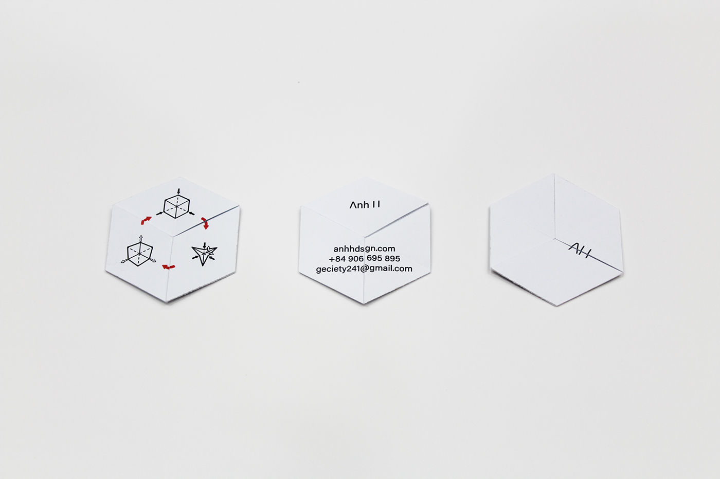 brand identity identity personal hexaflexagon papertoy interactive