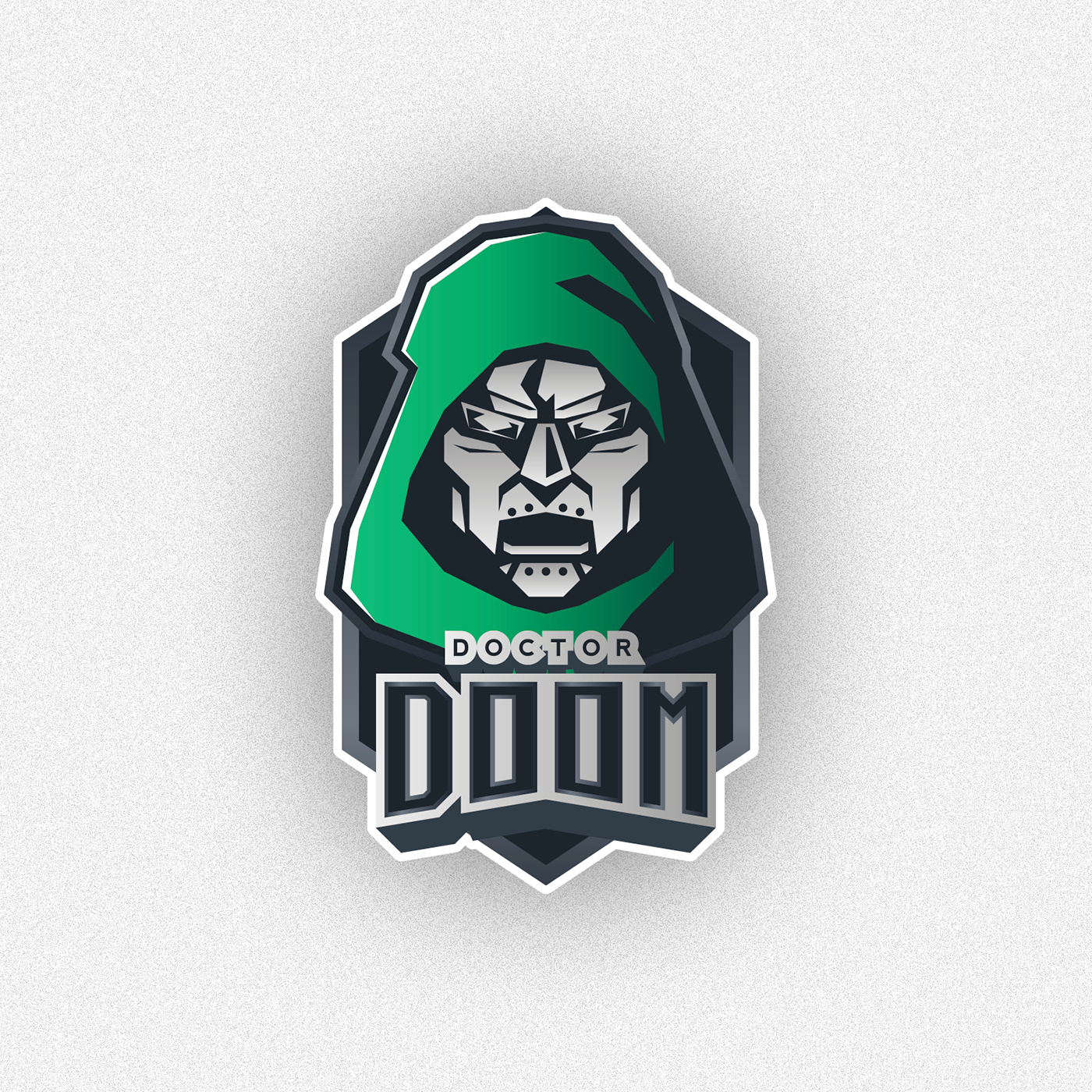 logo badge vector mask Logotype logodesign marvel doom villain comics
