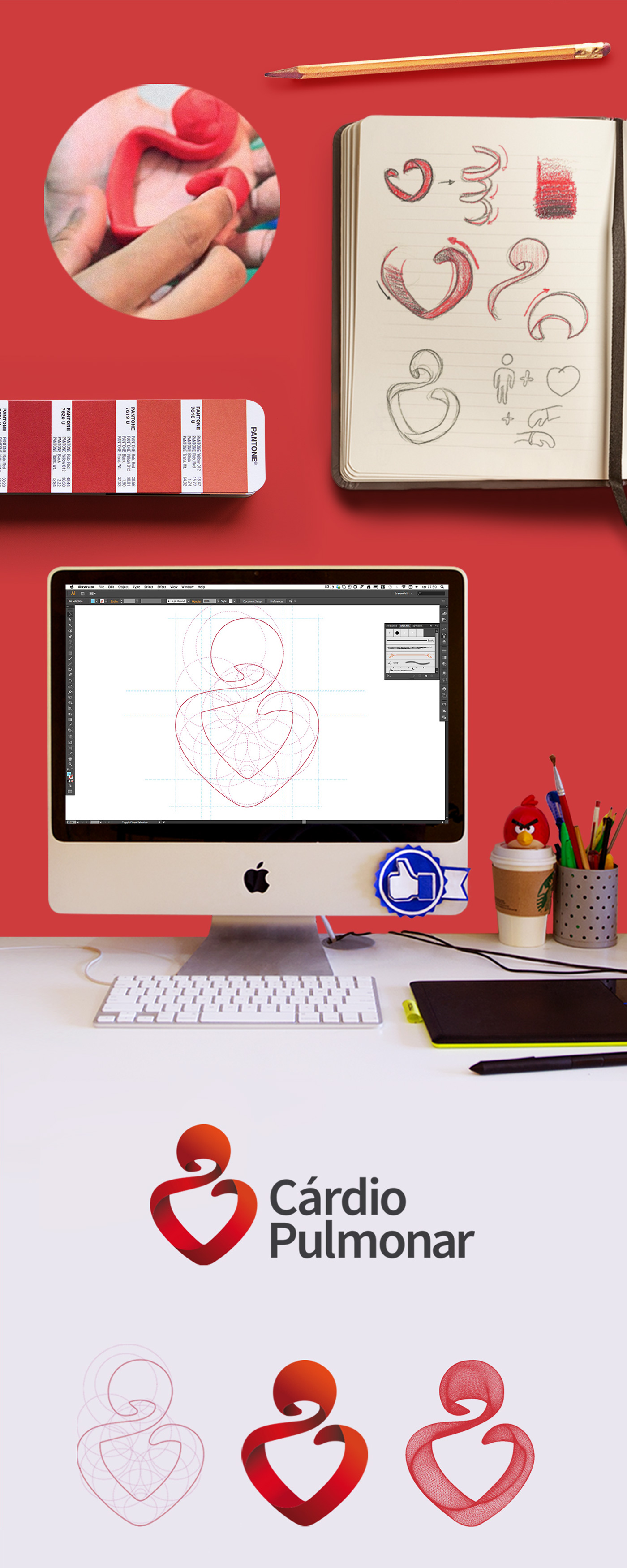 hospital ArtDirection redesign rebranding hearth cardio medicine APS logo
