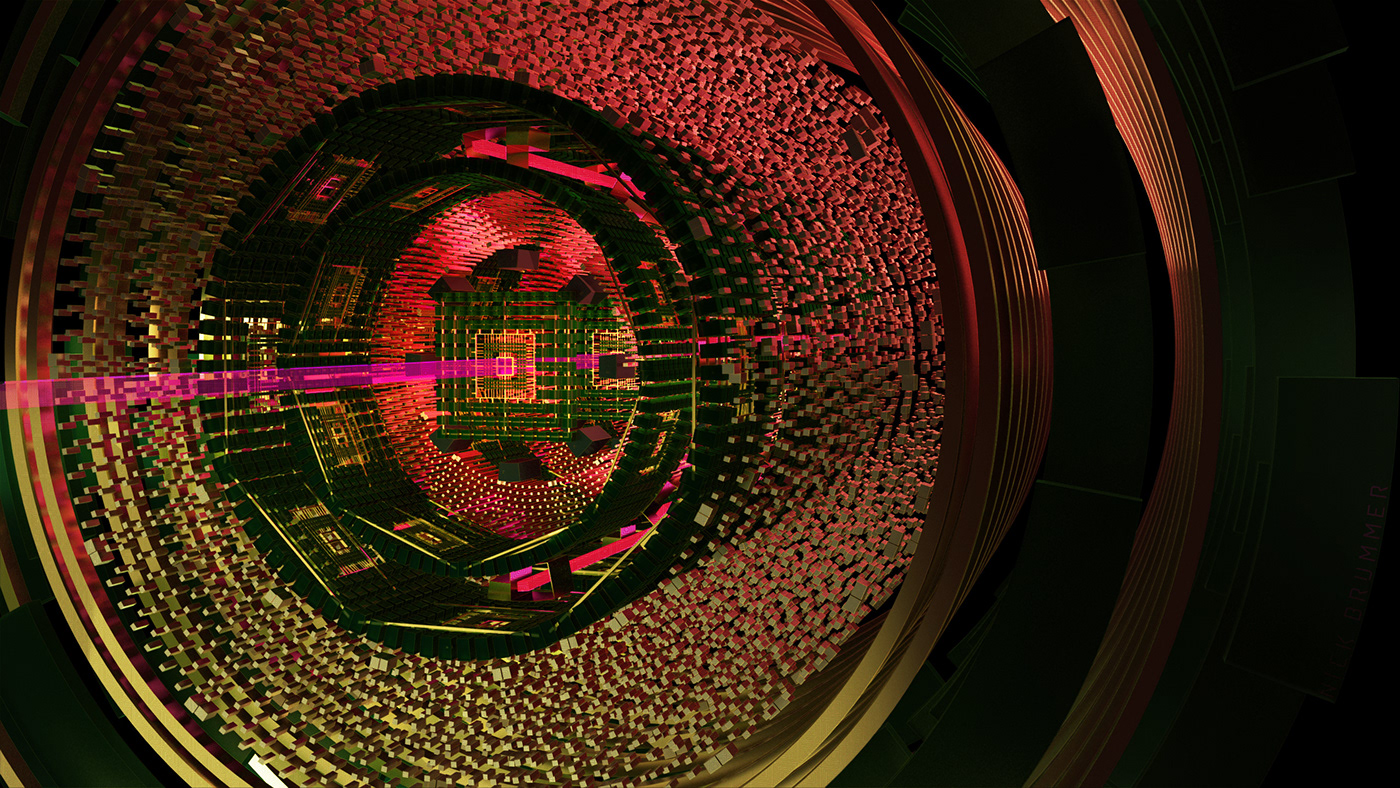 animation  colorful cyber Cyberpunk design future Maya motion Scifi