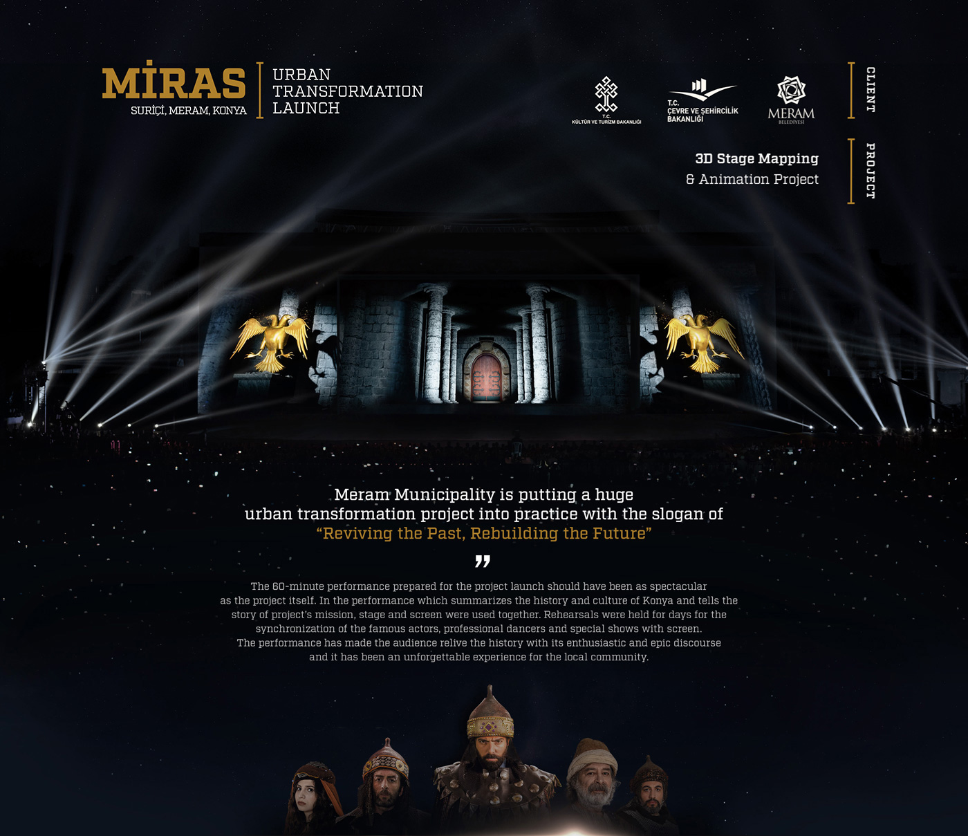 miras Mapping 3d Mapping stage mapping animation  greenscreen history story Anatolia projection mapping