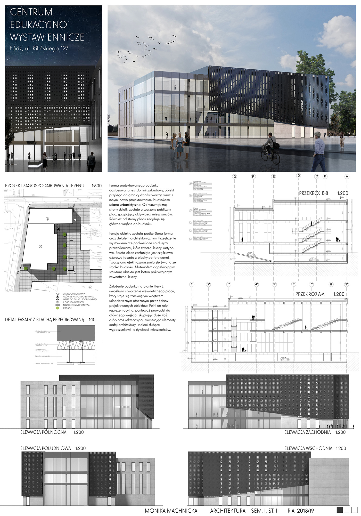 Exhibition Centre museum architecture Project building Public Architecture design łódź