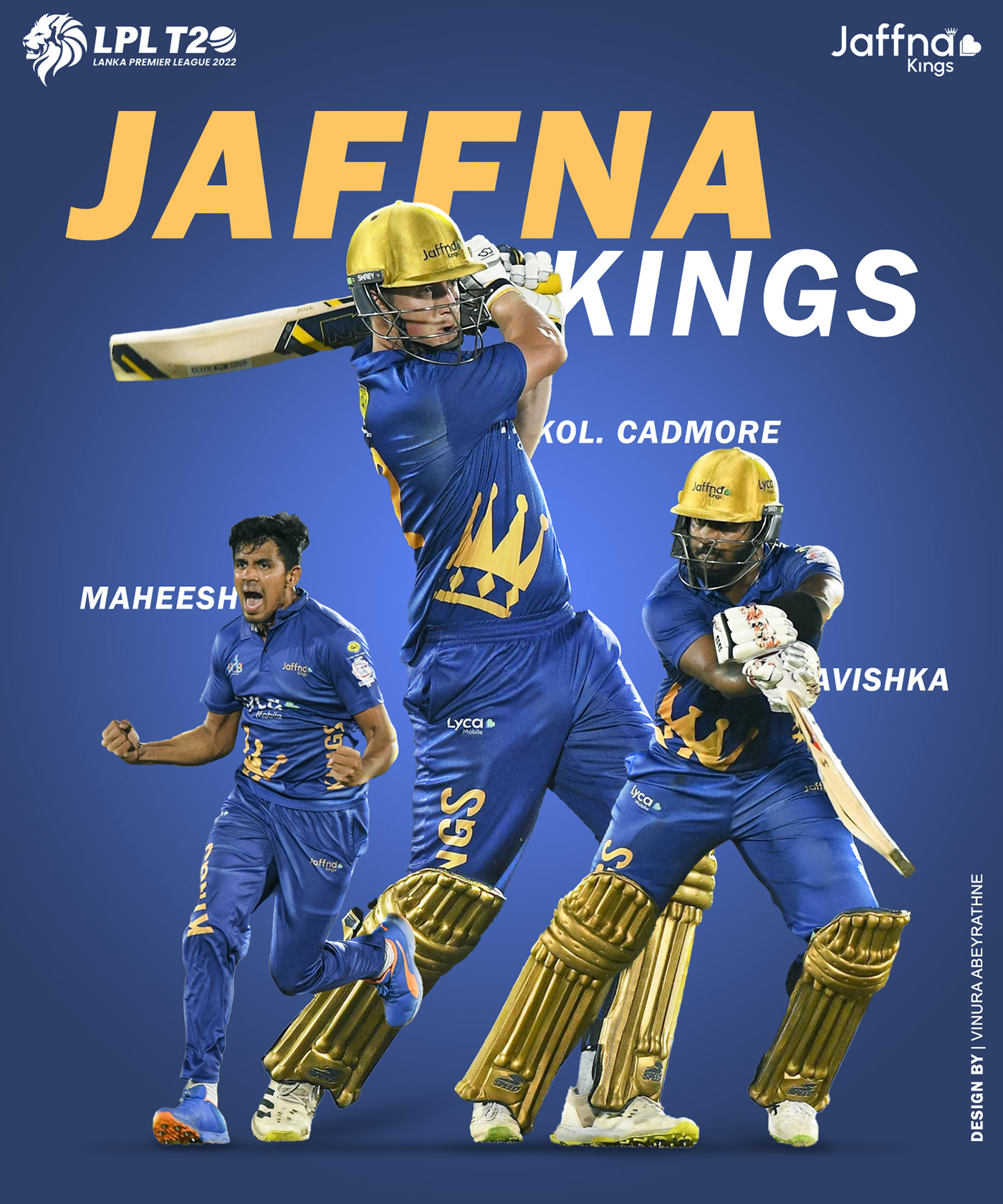 Cricket jaffna kings lpl Poster Design SLC srilanka