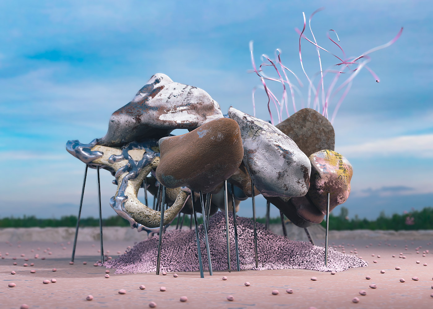 contemporaryart digitalart Nature CGI organic art abstract Sustainability environment