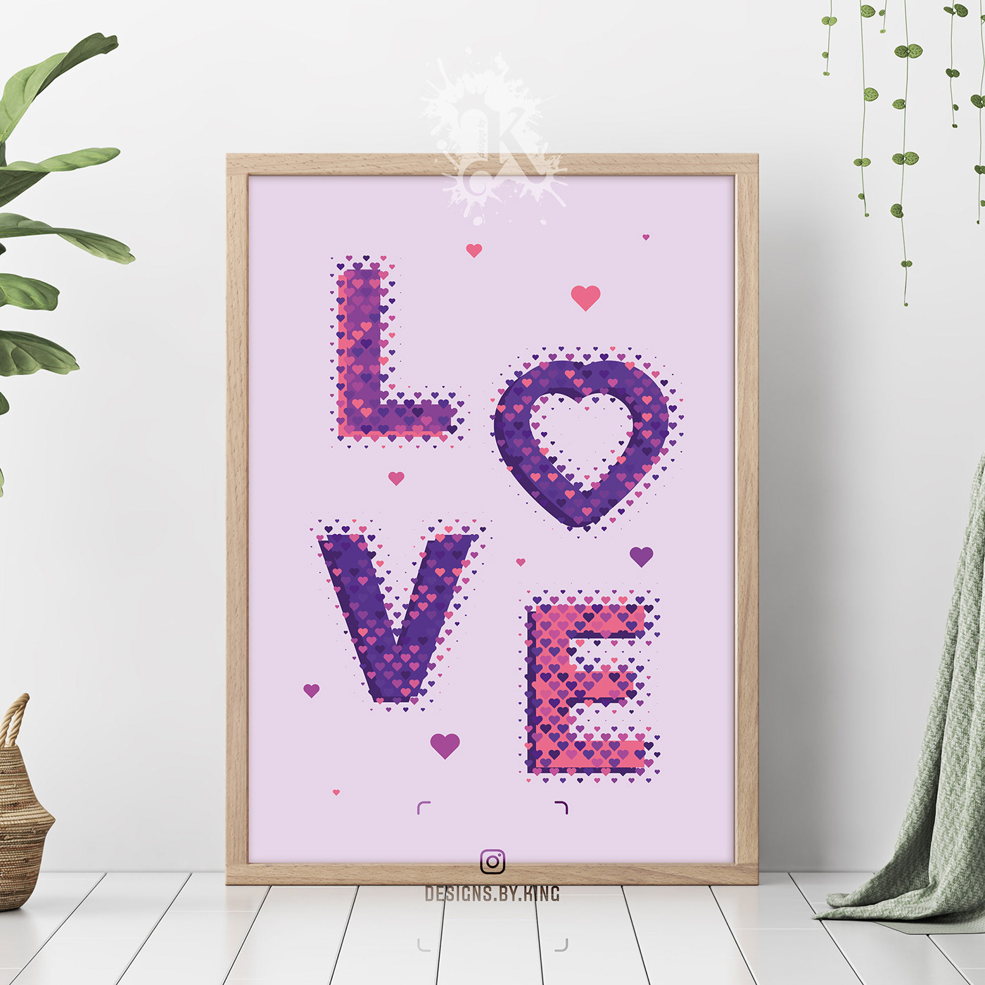 adobe illustrator design hearts Love Poster Design romantic valentine Valentine's Day vector vector art