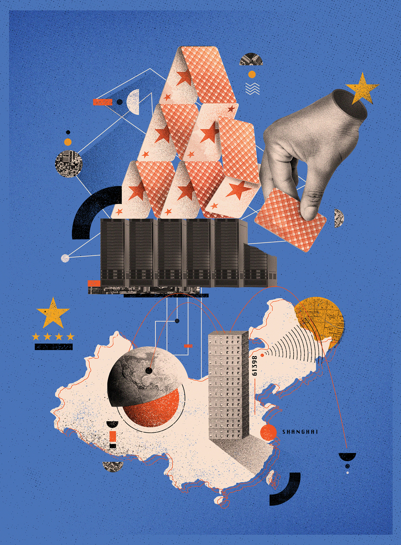 collage Editorial Illustration science