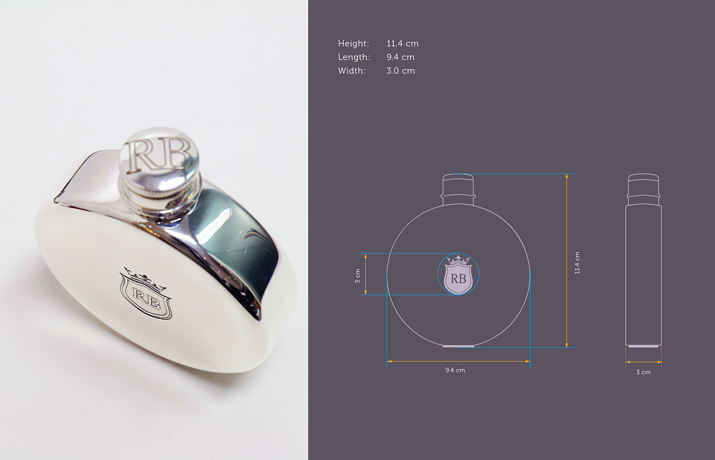 hip flask branding  customization design singapore