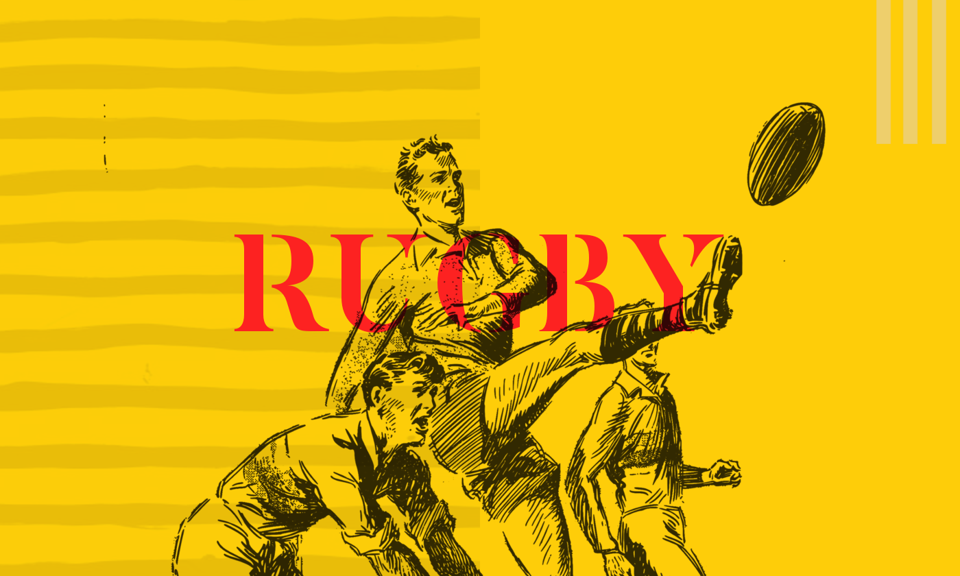 Rugby sports Label branding  design colorful vintage Classic elegant Retro