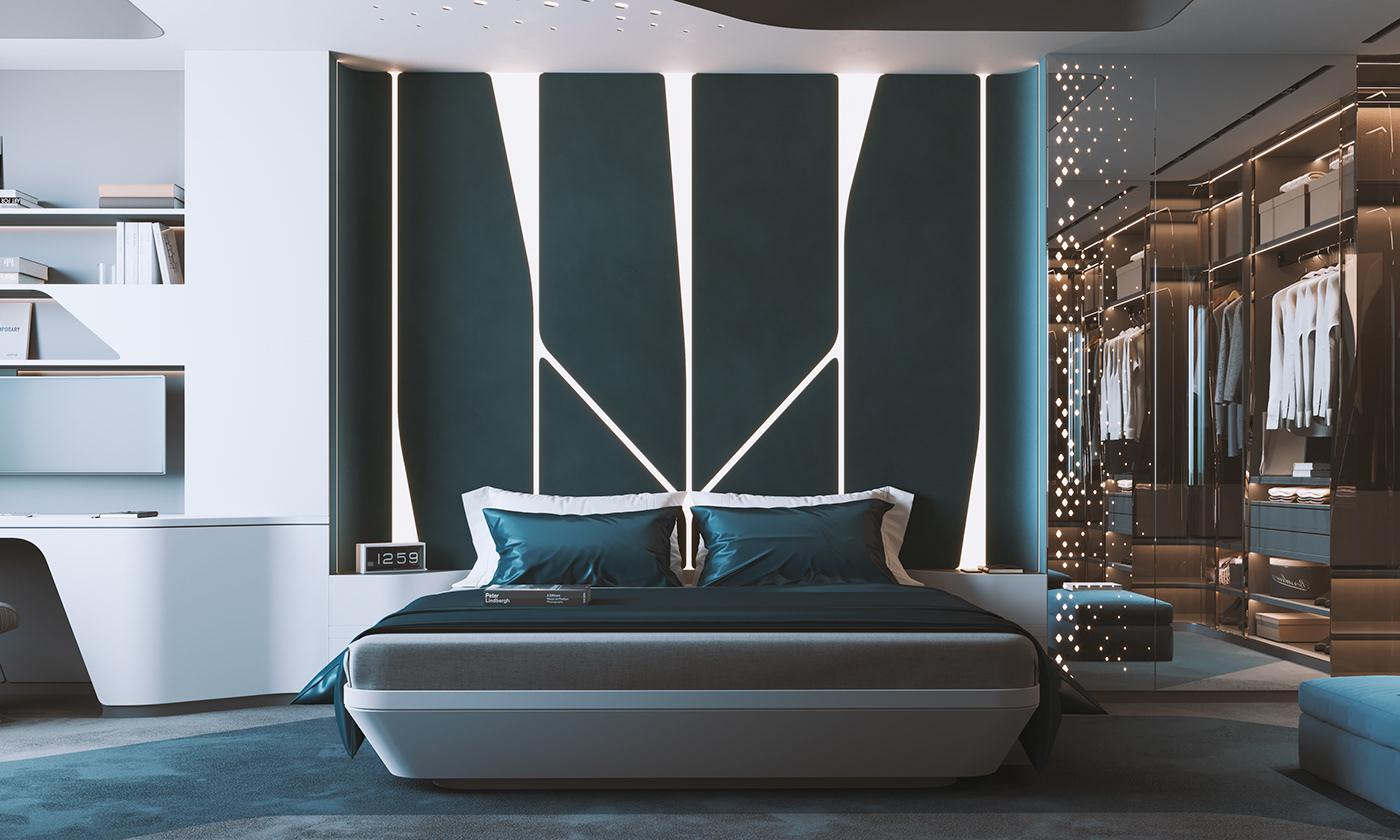 archviz bedroom parametric