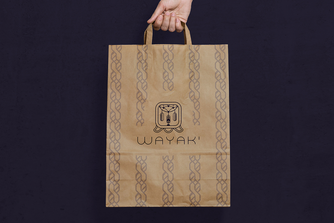 wayak marca Logotipo tipografia handcraft artesanal Mexican