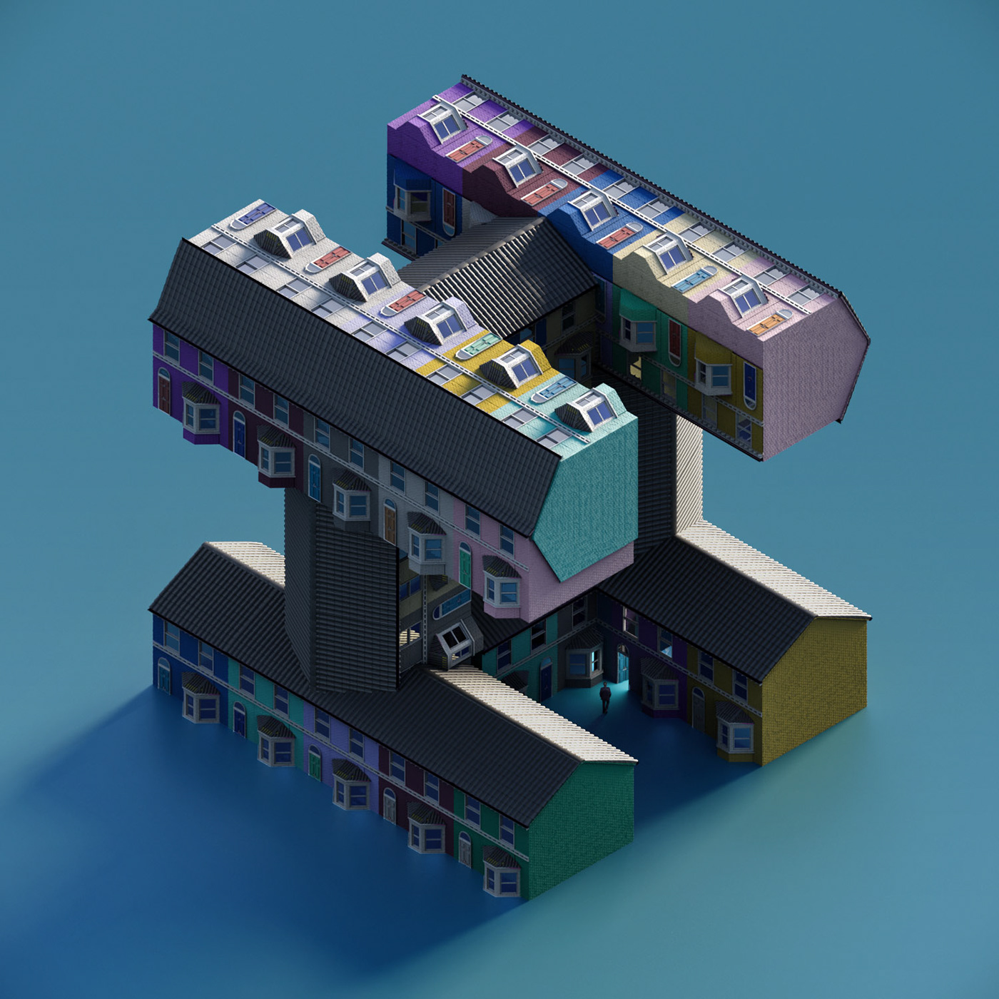 36daysoftype 3D 3dart 3dmodel corona letters modelling Render rendering type