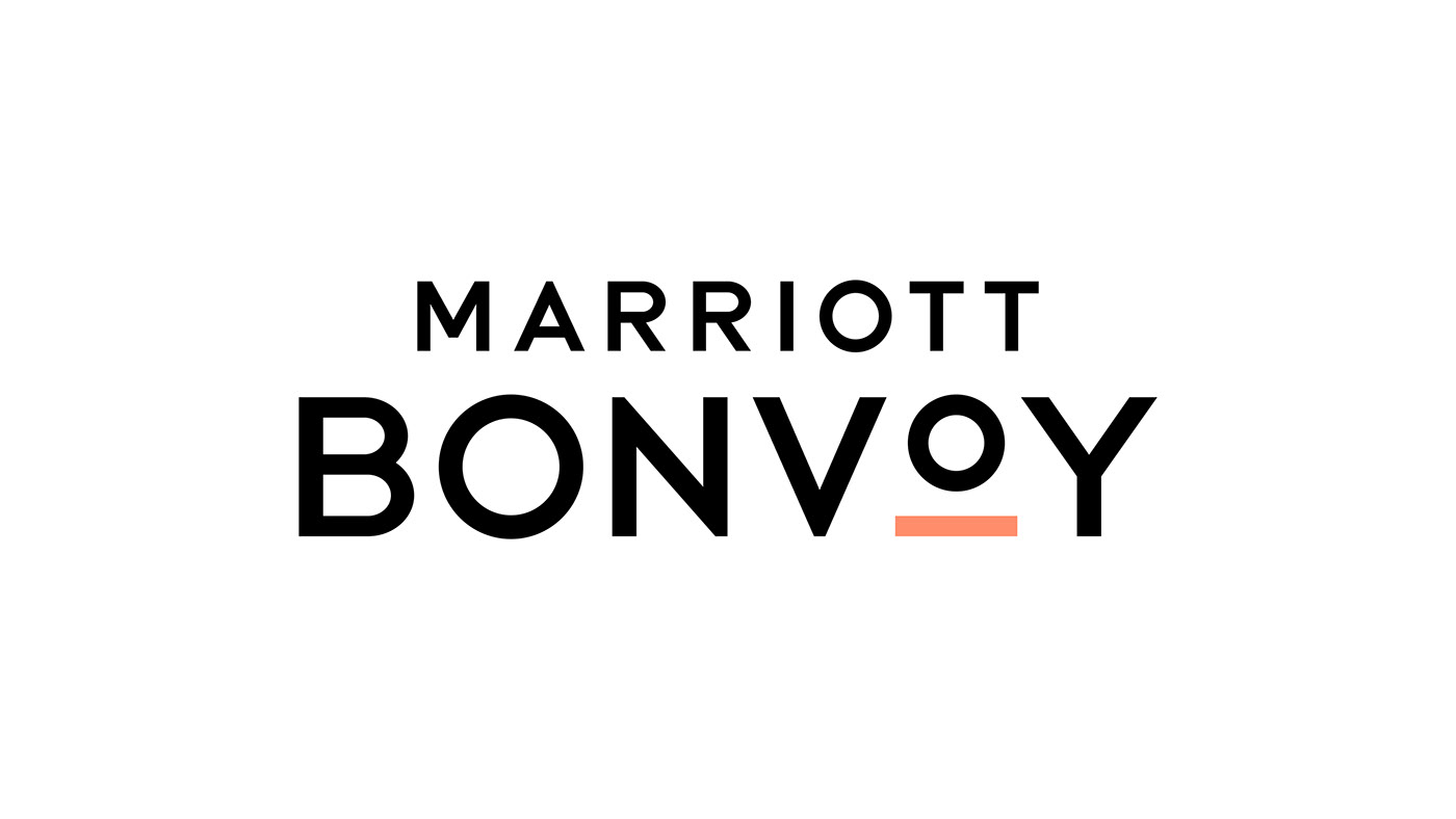 Marriott bonvoy logo branding  design Travel hotels modern minimal Sunrise