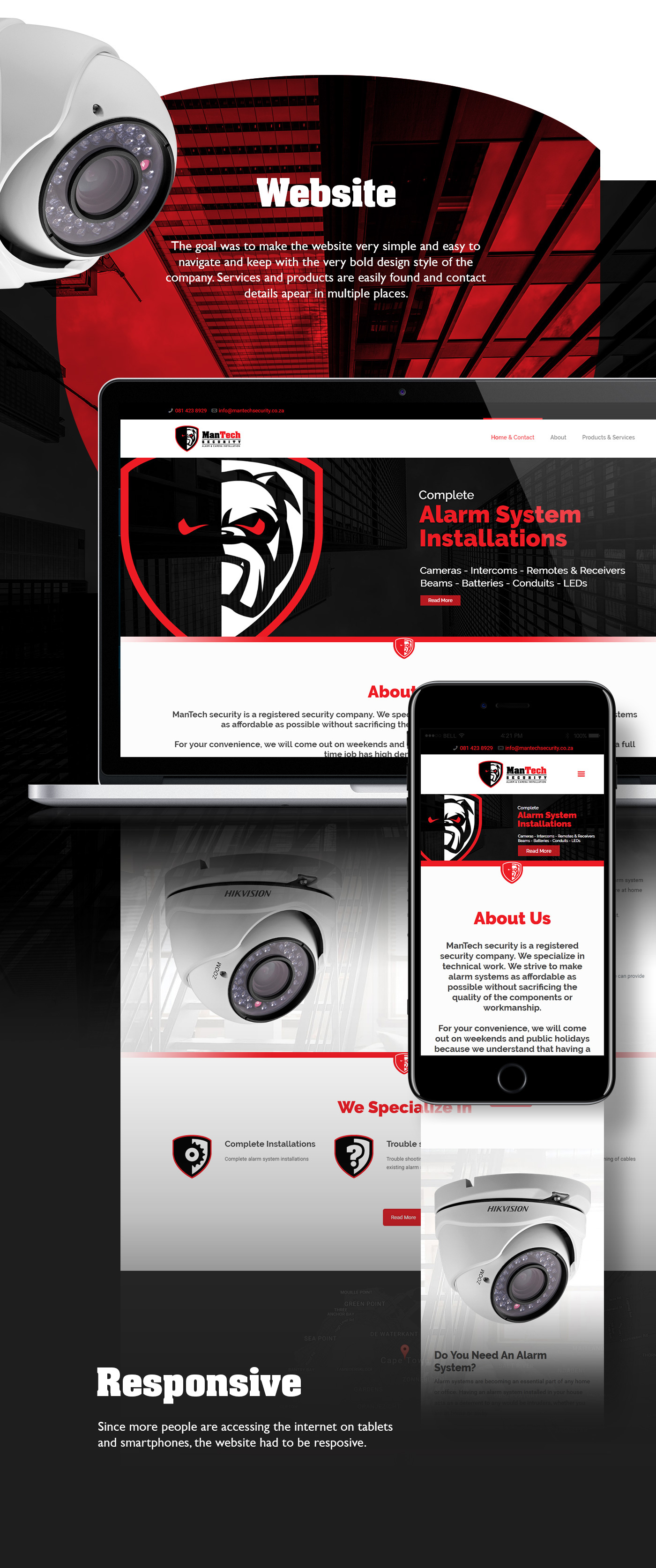 logo business card Website security alarm wordpress